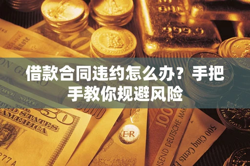 武汉借款合同违约怎么办？手把手教你规避风险