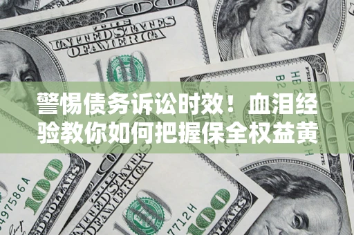 武汉警惕债务诉讼时效！血泪经验教你如何把握保全权益黄金期