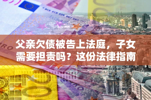 武汉父亲欠债被告上法庭，子女需要担责吗？这份法律指南必须看完