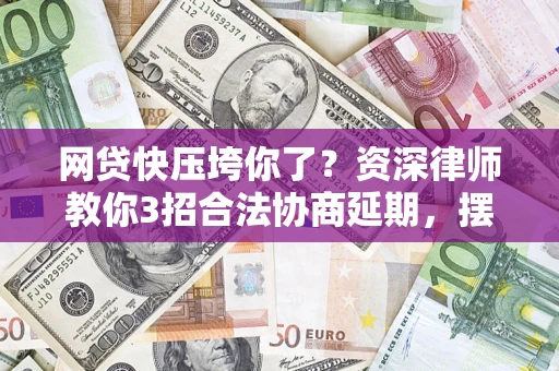 武汉网贷快压垮你了？资深律师教你3招合法协商延期，摆脱暴力催收！