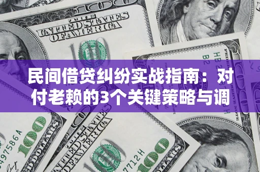 武汉民间借贷纠纷实战指南：对付老赖的3个关键策略与调解盲区解析