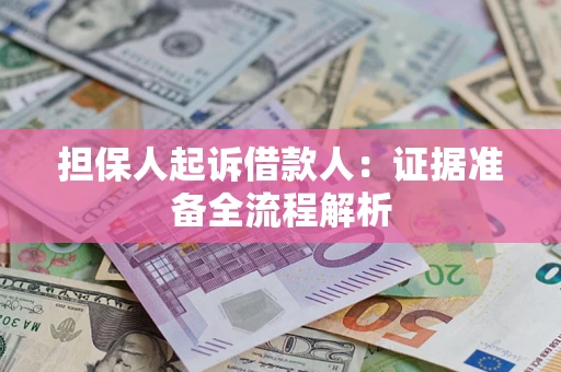 武汉担保人起诉借款人：证据准备全流程解析