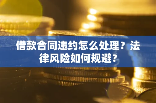 武汉借款合同违约怎么处理？法律风险如何规避？