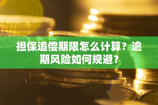 武汉担保追偿期限怎么计算？逾期风险如何规避？