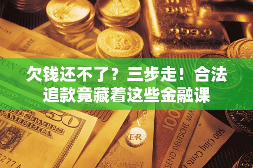 武汉欠钱还不了？三步走！合法追款竟藏着这些金融课