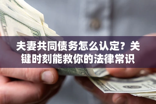 武汉夫妻共同债务怎么认定？关键时刻能救你的法律常识