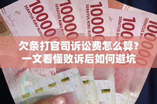 武汉欠条打官司诉讼费怎么算？一文看懂败诉后如何避坑