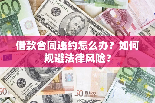 武汉借款合同违约怎么办？如何规避法律风险？